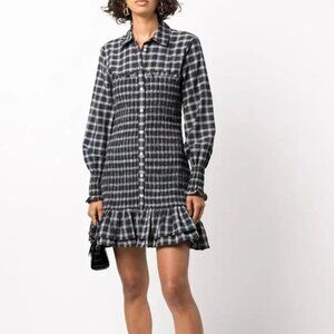 Veronica Beard Kelsey Plaid Gauze Shirt Dress 2